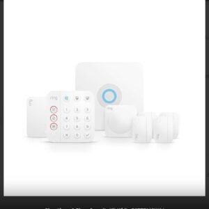 RING ALARM 8-PIECE SECURITY KIT WHITE B07ZPMCW64