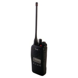Analog Portable Radio, (N)12.5 kHz, 4W, 128 Channels, IP67 Submersible, 400-470MHz. Supplied with Battery, Belt Clip, Charger, and Antenna