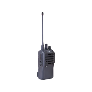 Portable Radio 400-470 MHz, 16 Channels, 4 Watts. Supplied with Battery, Belt Clip, Charger, and Antenna
